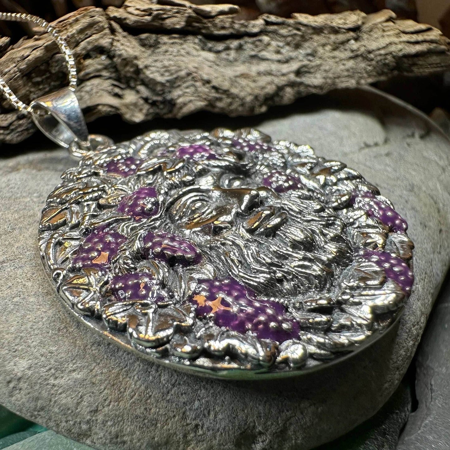 Wine God Bacchus Necklace - 18