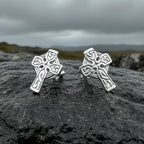 Celtic Cross Stud Earrings