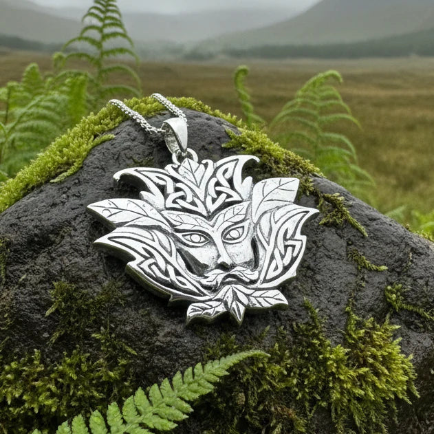 Celtic Green Man Necklace