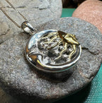 Golden Universe Sun & Moon Necklace - 18