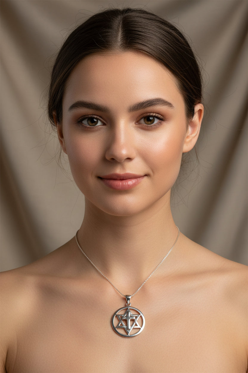 Star of David Cross Necklace