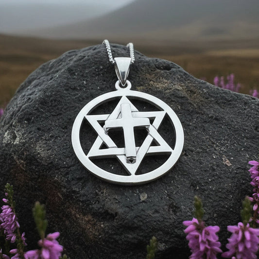 Star of David Cross Necklace