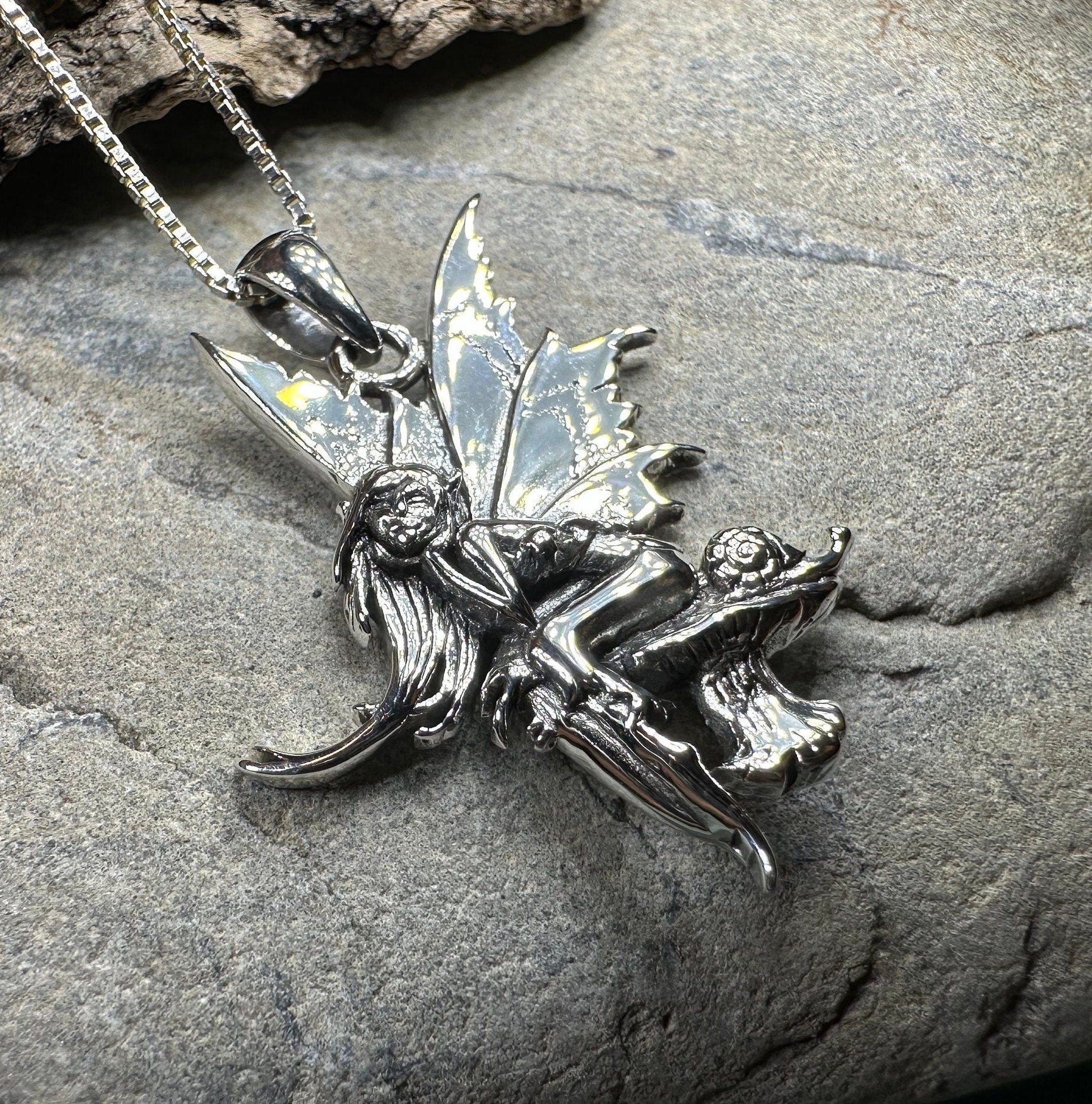 Toadstool Fairy Necklace