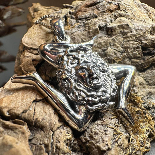 Sicilian Trinacria Triple Spiral Necklace - 18