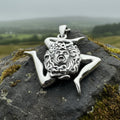 Sicilian Trinacria Triple Spiral Necklace