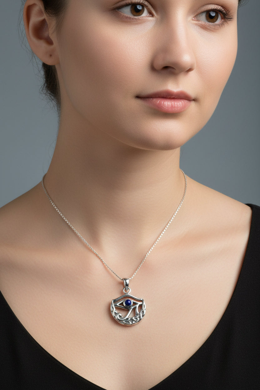 Lapis Lazuli Eye of Horus Necklace