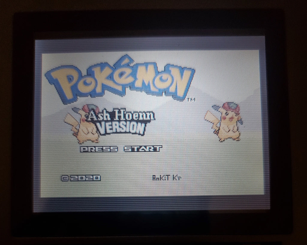 Pokemon Ash Hoenn GBA Video Game Rare GameBoy Advance Custom ROM