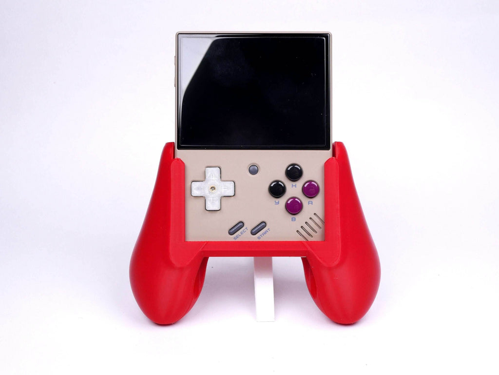 Miyoo Mini Plus Grip Comfort Grip Ergonomic Design Felt High Quality Smooth Attachment Handle Gaming Accessory for Miyoo Mini Plus - Green / Grip Only