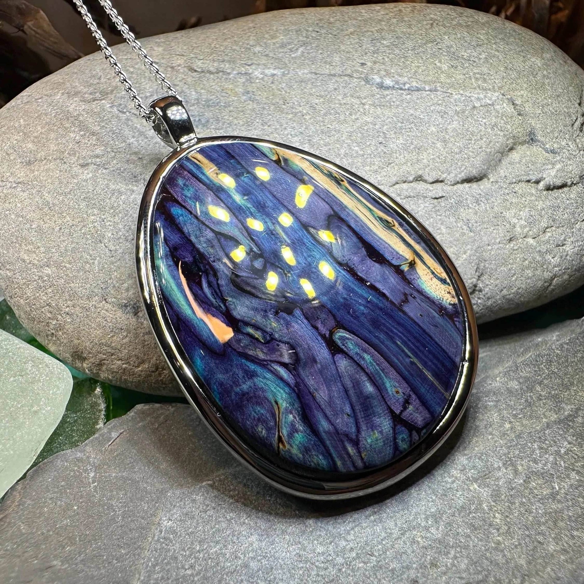 Scottish Organic Heathergems Necklace - Purple