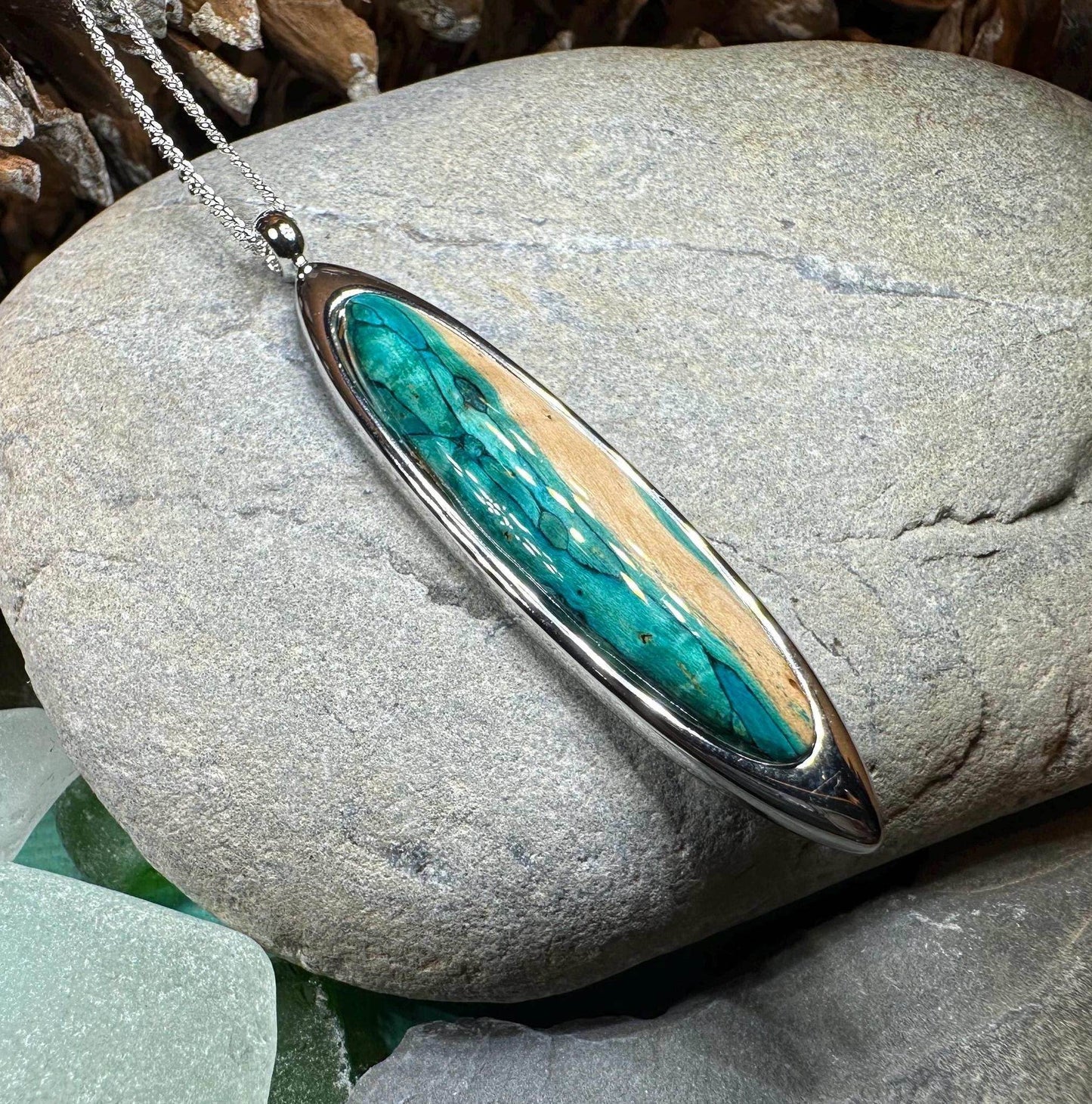 Scottish Highlands Heathergems Necklace - Green/Gold