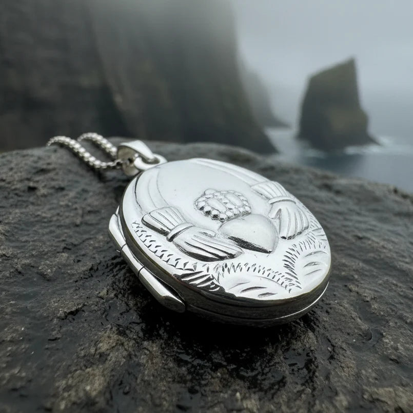 Claddagh Locket Necklace
