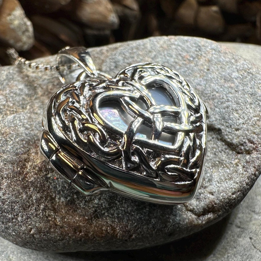 Adoration Trinity Knot Locket Necklace