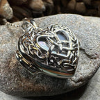 Adoration Trinity Knot Locket Necklace