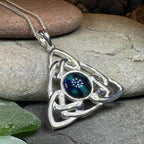 Heathergems Pictish Celtic Knot Necklace - Blue Green