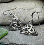 Triquetra Marcasite Earrings - 