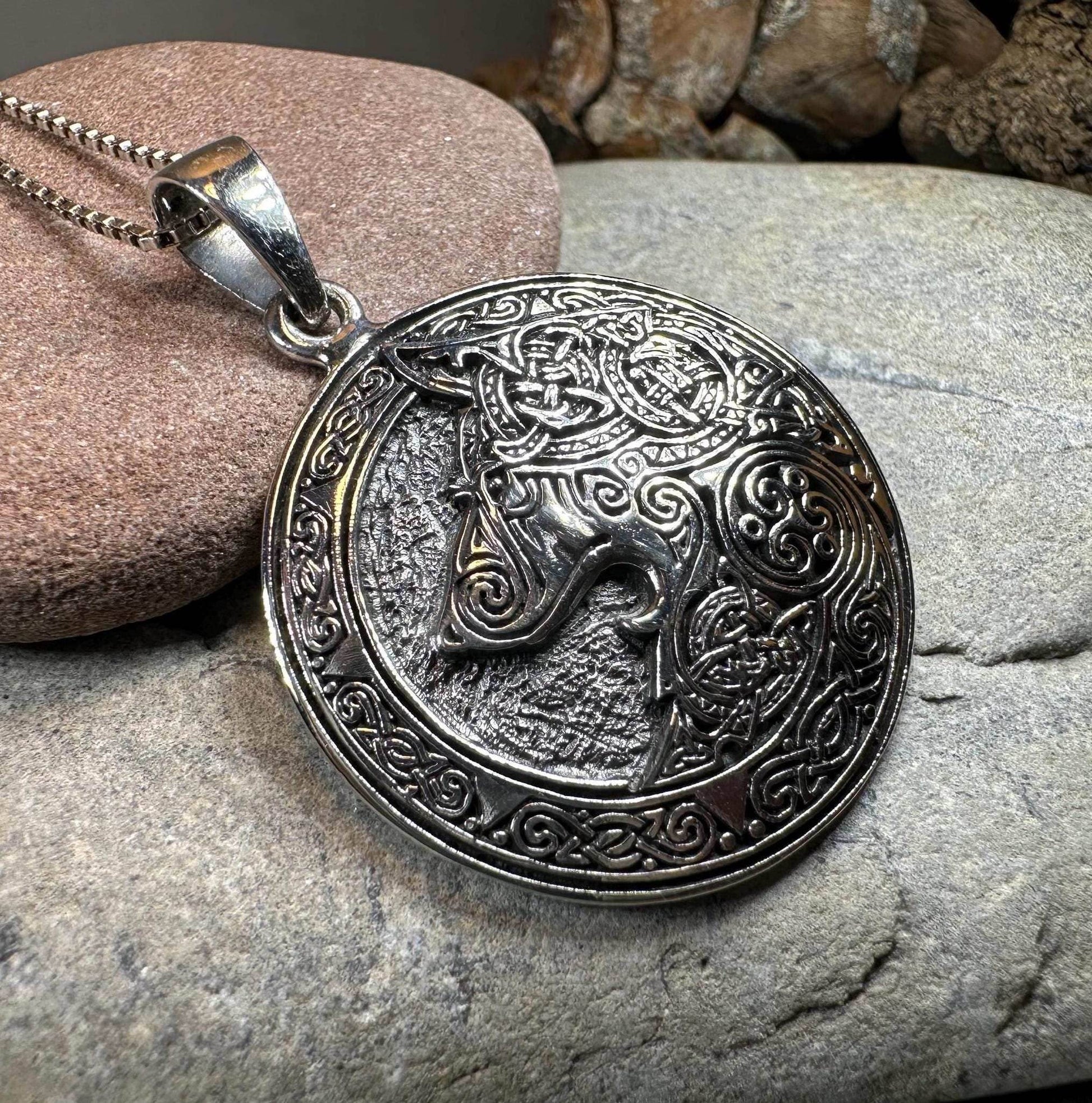 Forest Shadow Wolf Necklace - 