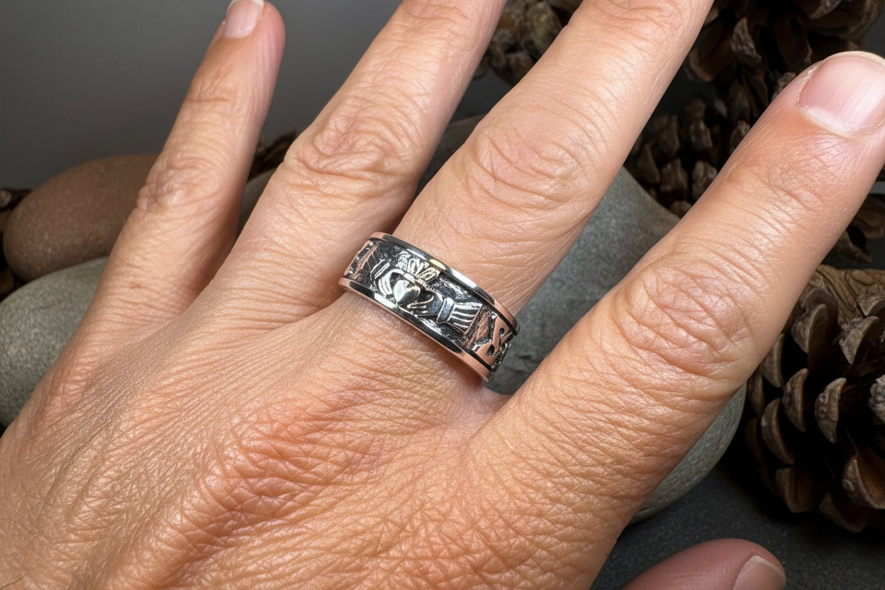 Gu Là Luain Celtic Claddagh Ring