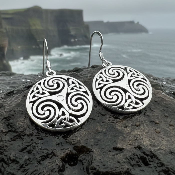 Skara Brae Celtic Spiral Earrings