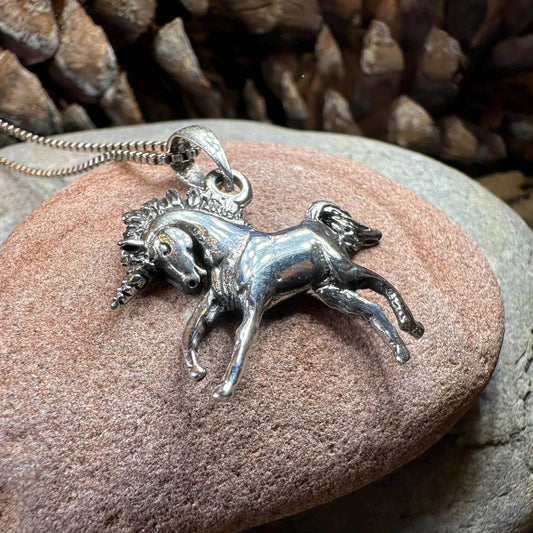 Prancing Unicorn Necklace - 