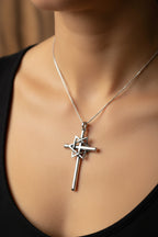 Large Star of David Cross Necklace