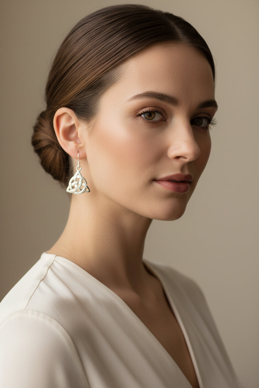 Lyric Celtic Triquetra Earrings