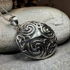 Loughcrew Celtic Spiral Necklace - 18