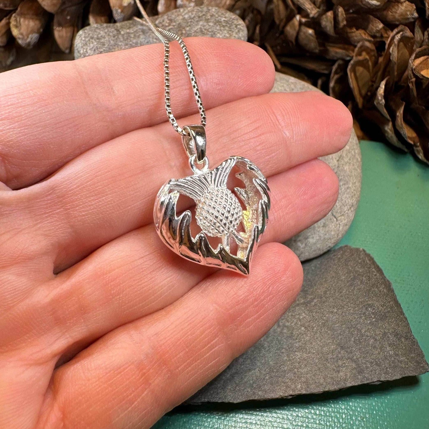 Annora Scottish Thistle Necklace - 18