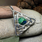 Heathergems Pictish Celtic Knot Necklace - Green