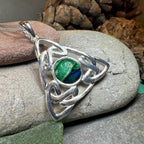 Heathergems Pictish Celtic Knot Necklace - Green
