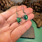 Heathergems Celtic Wiggle Earrings - Blue-Green