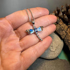 Blue Dream Dragonfly Necklace - 18