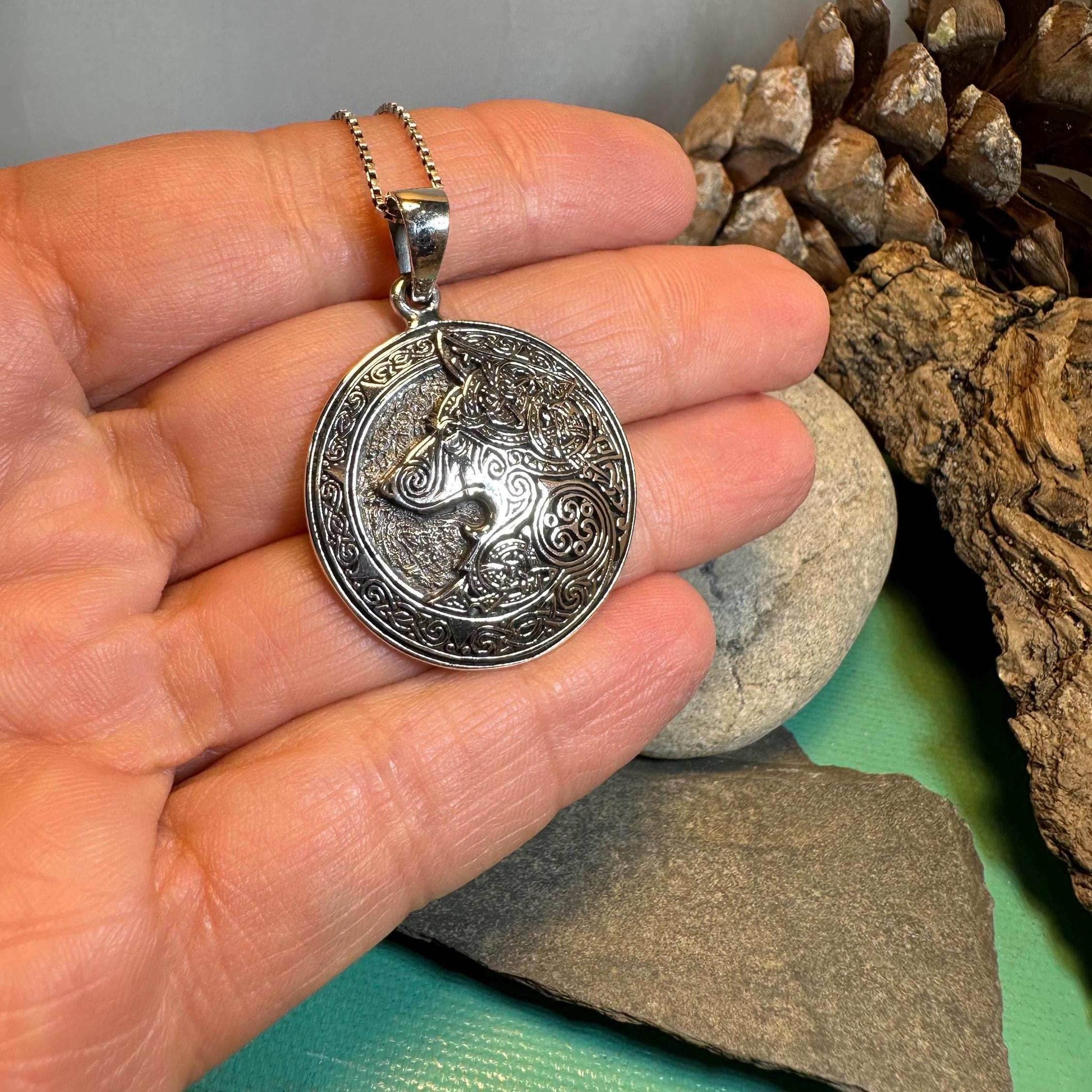 Forest Shadow Wolf Necklace - 