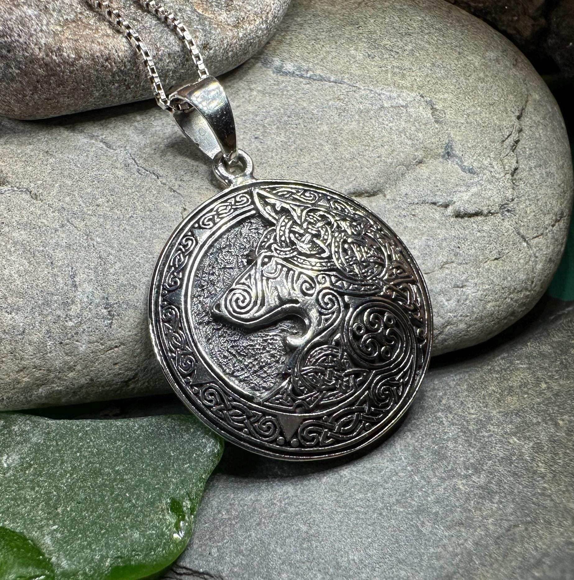 Forest Shadow Wolf Necklace - 
