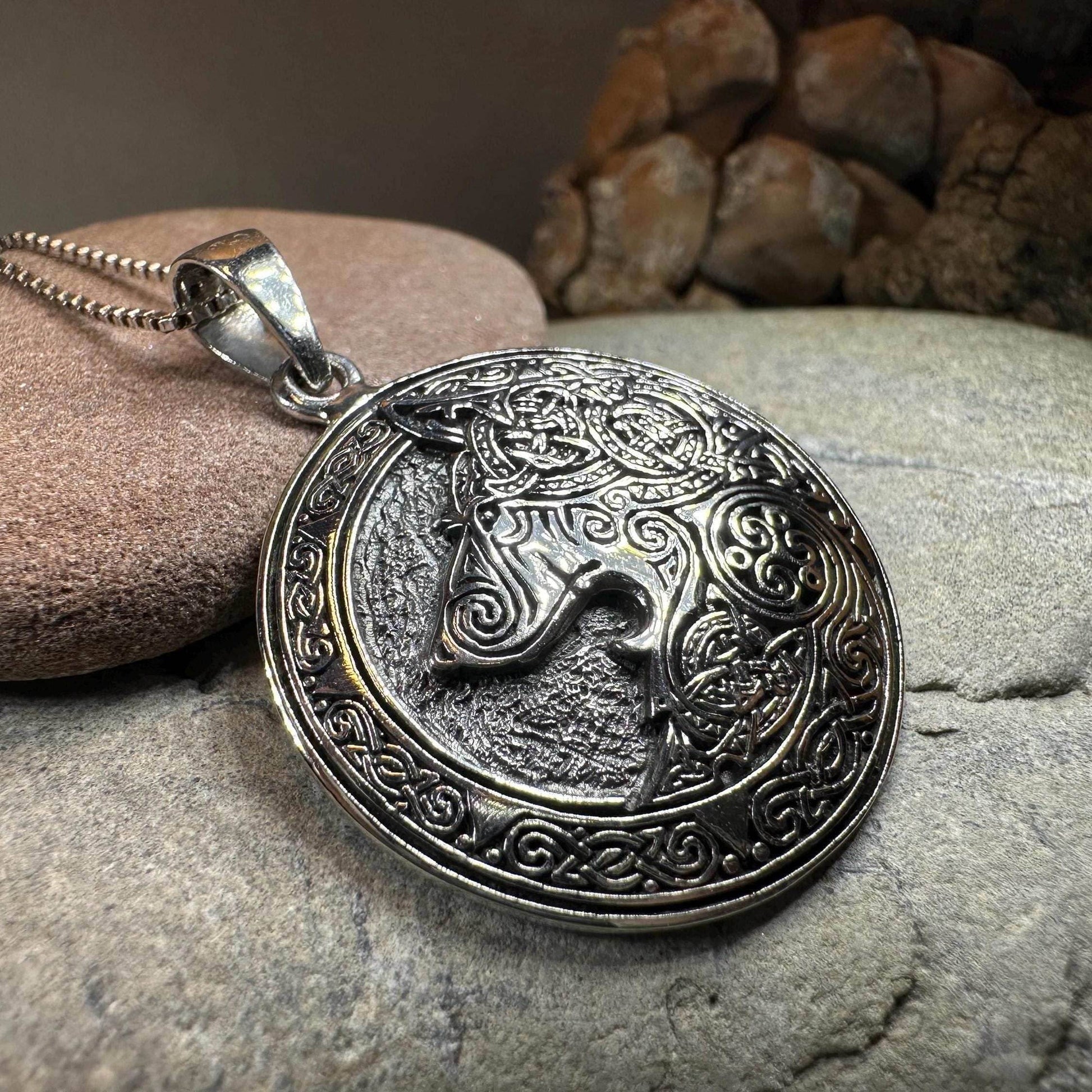 Forest Shadow Wolf Necklace - 