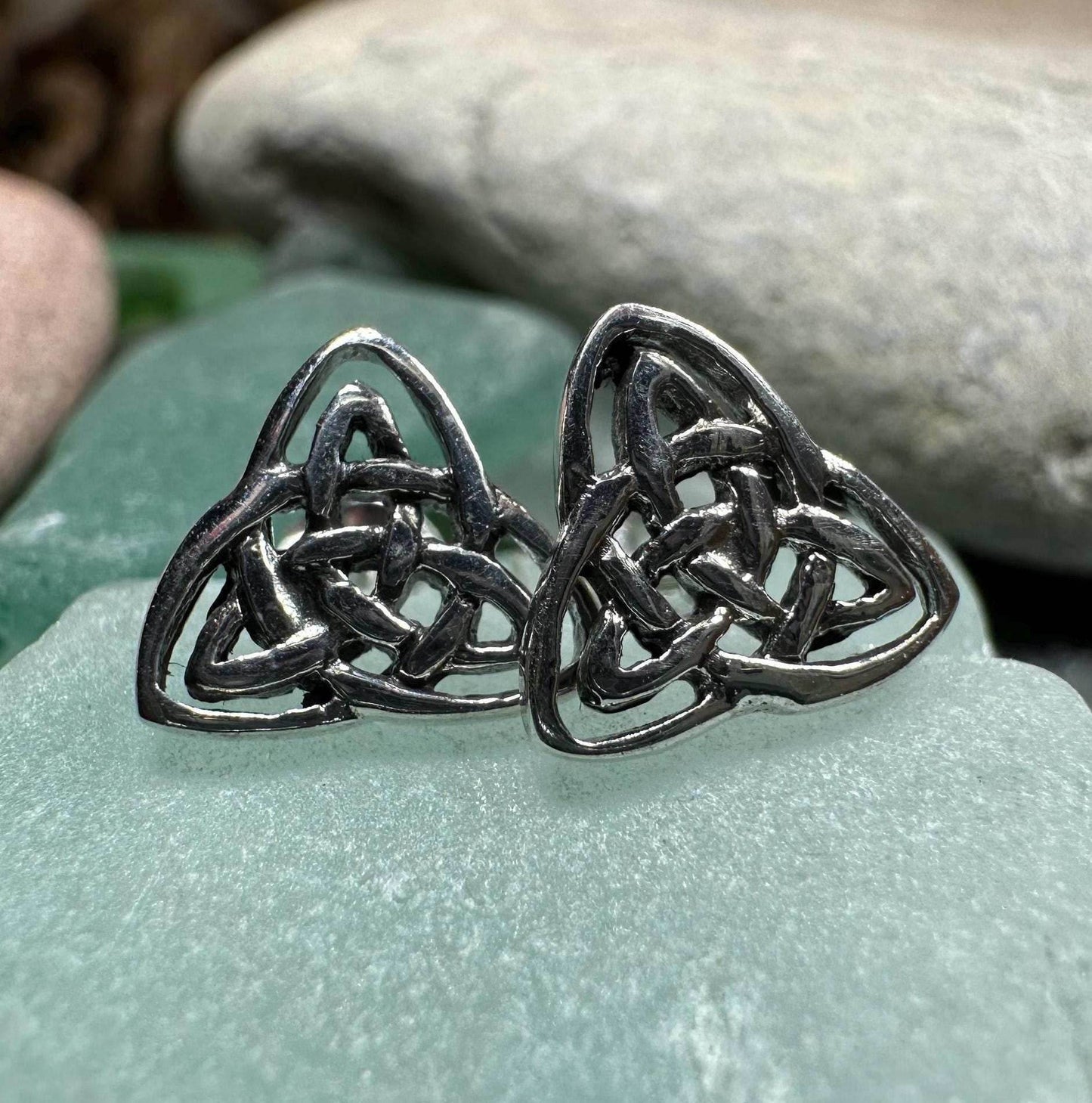 Laura Celtic Knot Stud Earrings - 