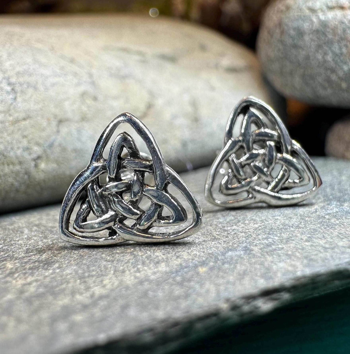 Laura Celtic Knot Stud Earrings - 