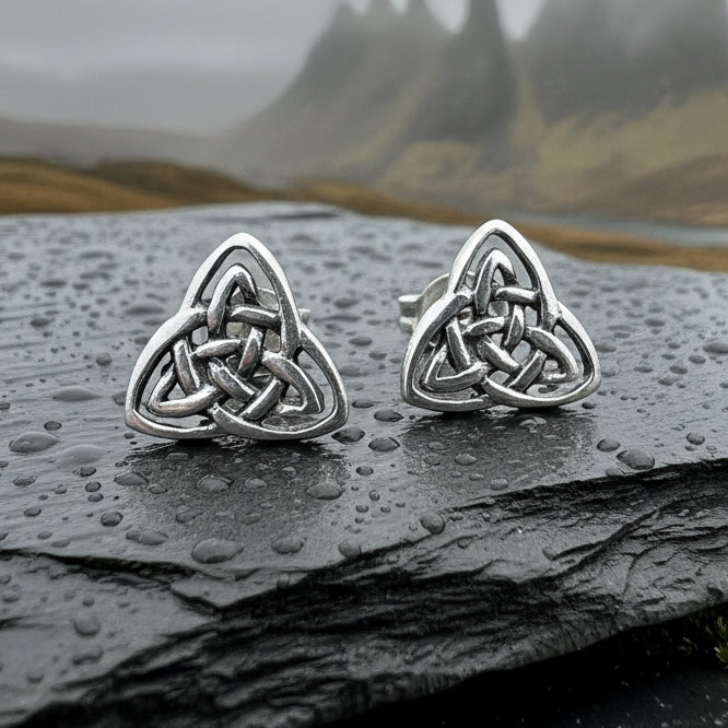 Laura Celtic Knot Stud Earrings