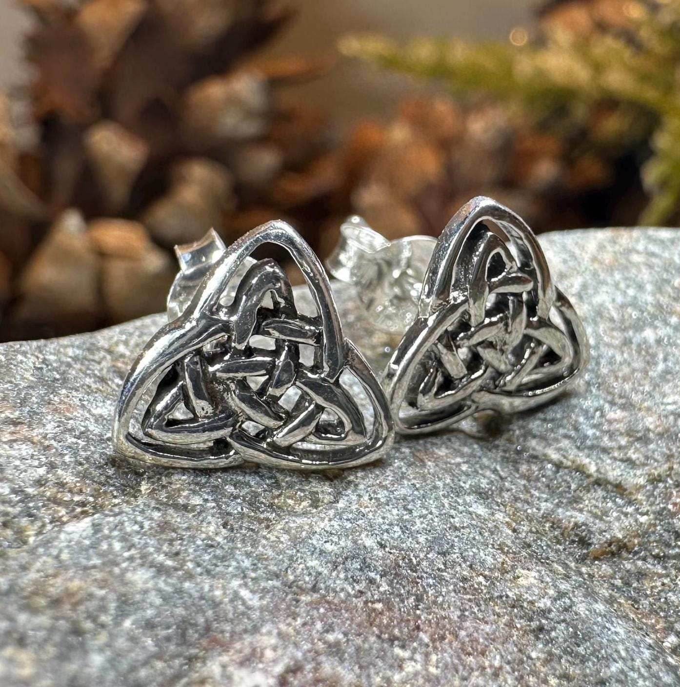 Laura Celtic Knot Stud Earrings - 
