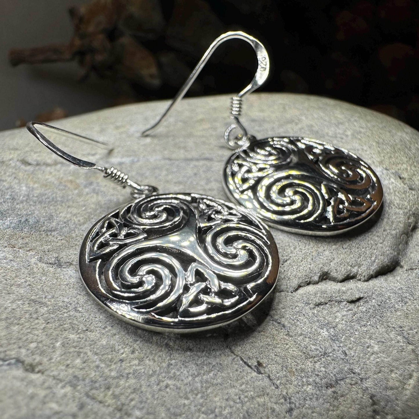 Skara Brae Celtic Spiral Earrings - 