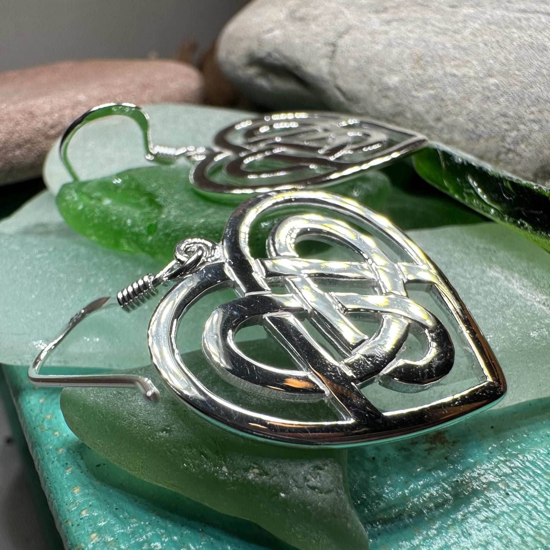 Gràidhear Celtic Heart Earrings - 