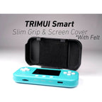 Felt TrimUI Smart Slim Grip 2-in-1 Reversible Screen Cover & Slim Comfort Grip Case with Felt Wrap Ergonomic TRIMUI Handheld 2n1 Deluxe - Black