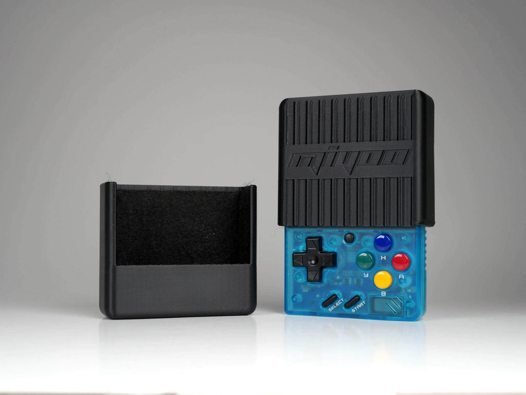 Miyoo Mini V4 Reversible Screen Cover Chin Grip Felt Screen Protector - Blue