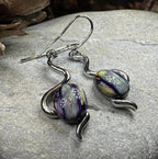 Heathergems Celtic Wiggle Earrings - Blue-Green