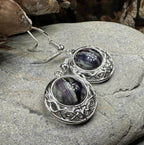 Heathergems Celtic Knot Earrings - Purple Gold