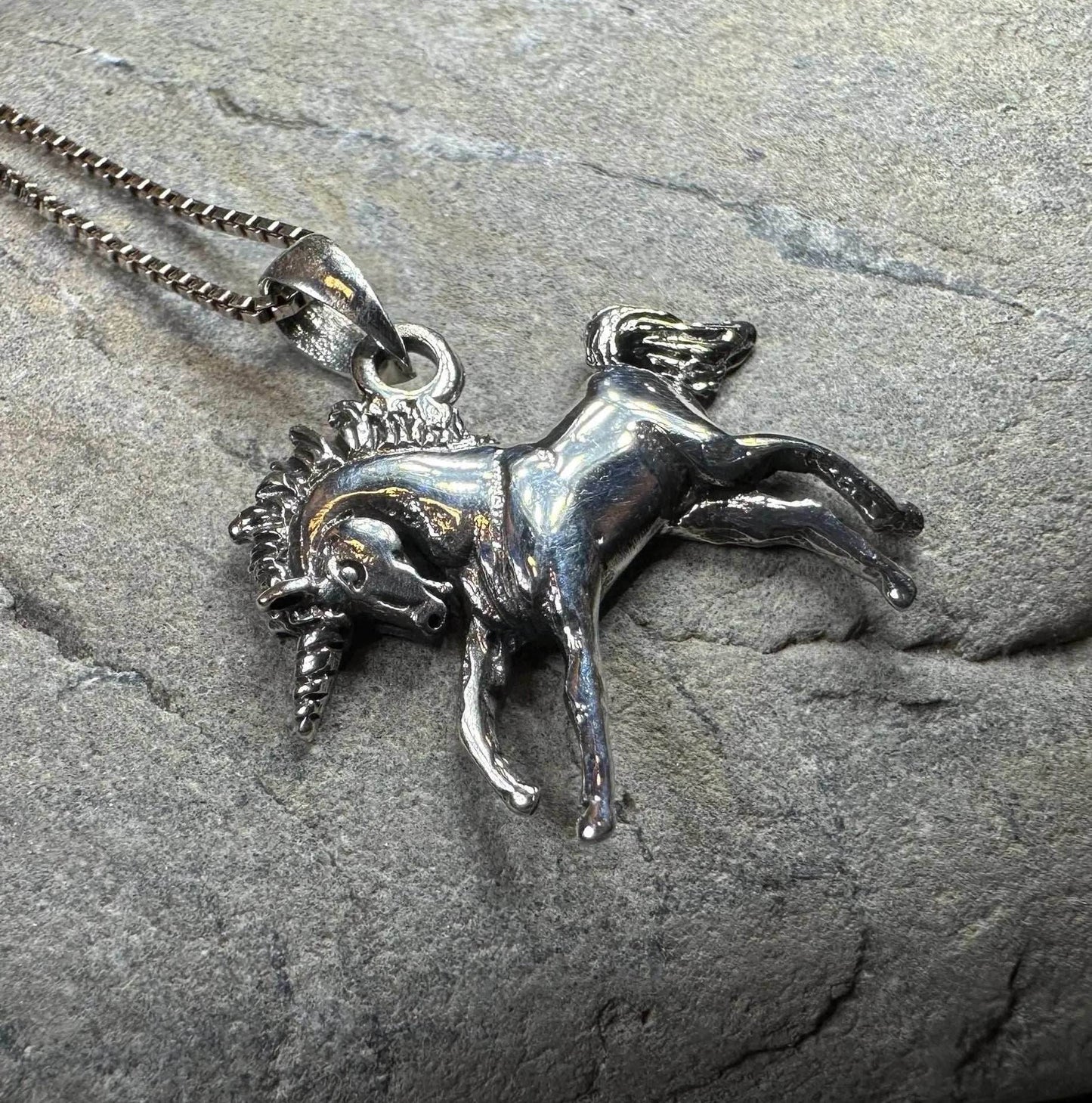 Prancing Unicorn Necklace - 