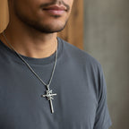 Large Star of David Cross Necklace