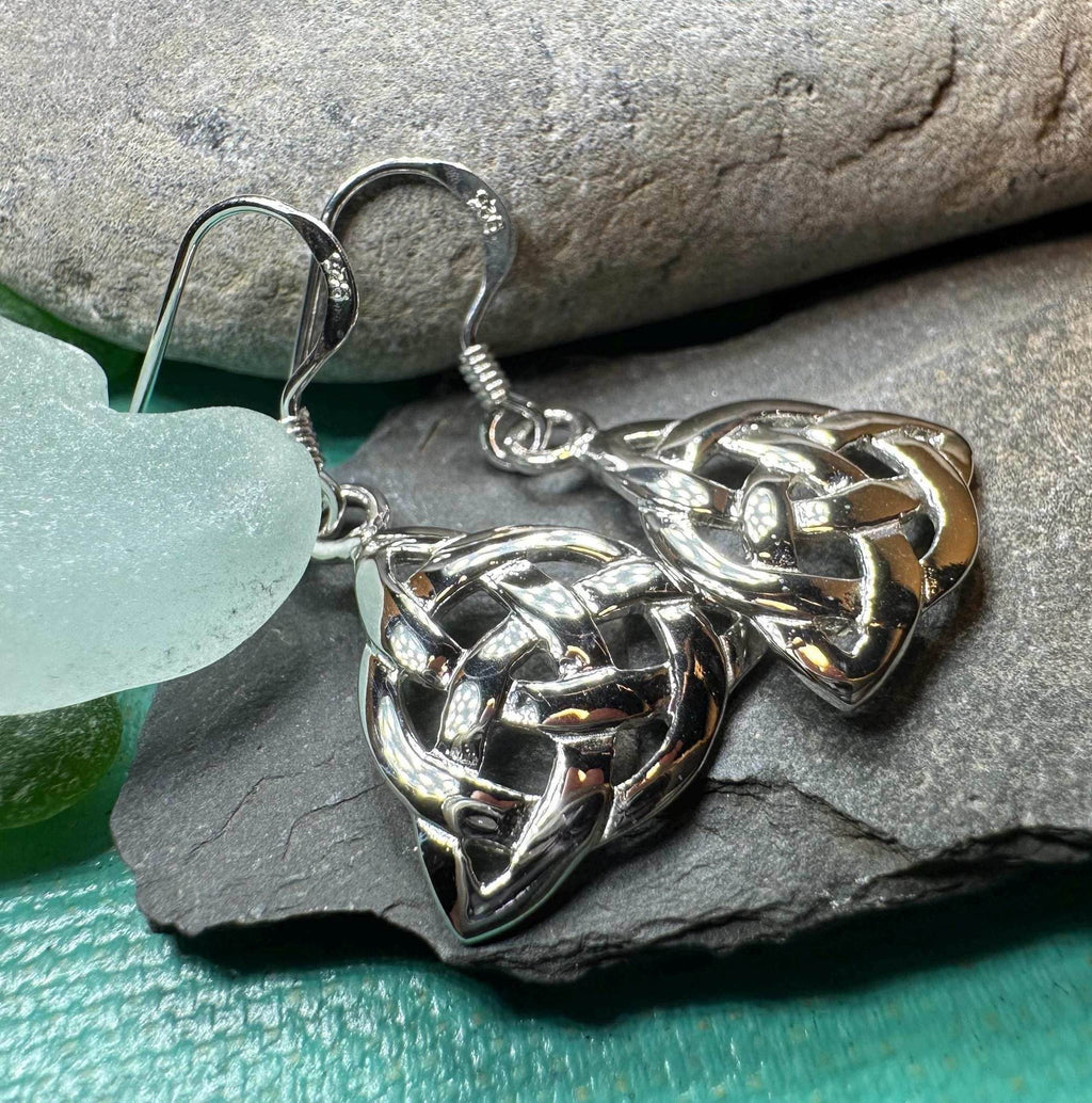 Lyric Celtic Triquetra Earrings - 