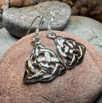 Lyric Celtic Triquetra Earrings - 
