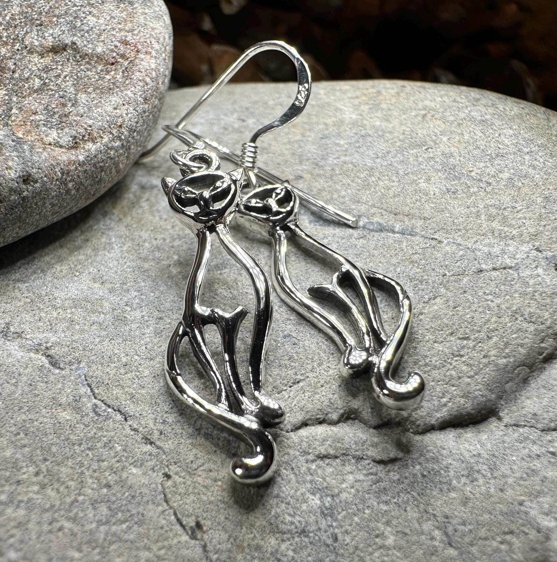 Roxie Celtic Cat Earrings - 