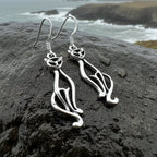 Roxie Celtic Cat Earrings
